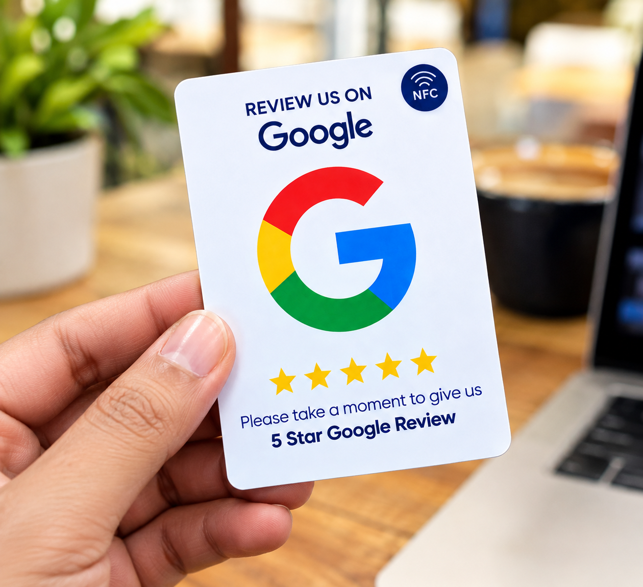 Google Review NFC Card – Tap to Leave a Google Review, Smart Business Review Card