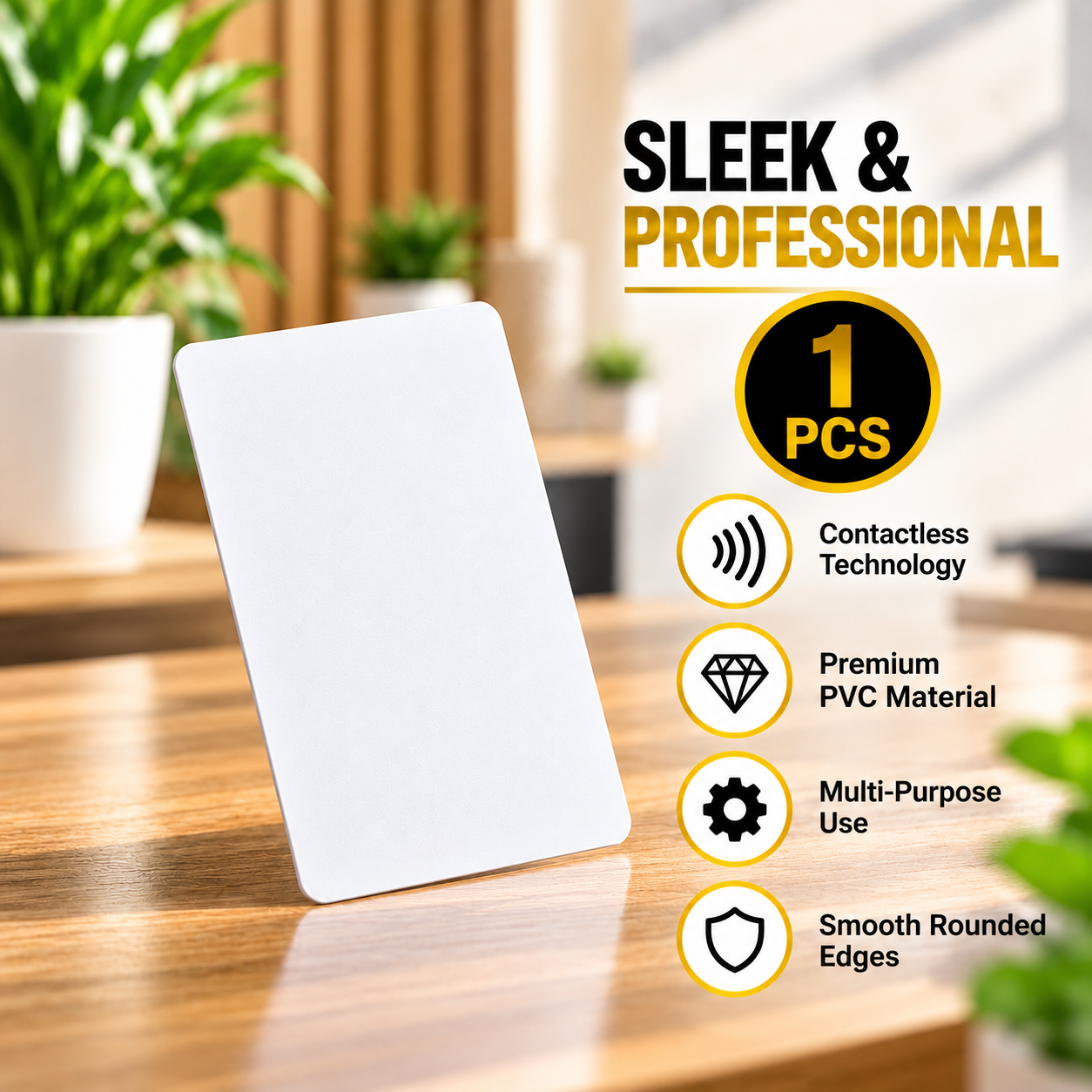Premium White PVC NFC Card – High-Speed Smart NFC Card for Digital Business Cards