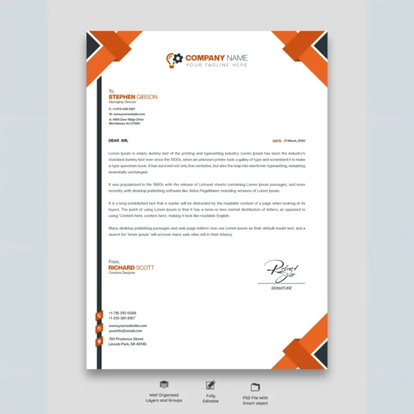 Company/Brand Letterheads
