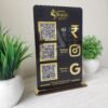 Multi-QR Acrylic Standee for Retail Counters (3 QR)