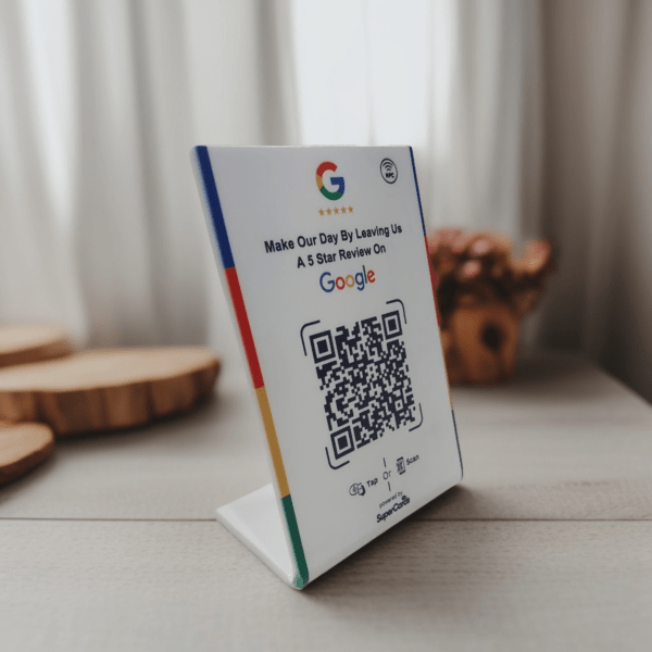 24 Premium Acrylic QR Standee for Retail Counters (1QR)