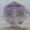 acrylic QR standee 2 QR codes India
