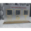 Acrylic QR standee 3 QR codes India SuperCards Acrylic QR standee 3 QR codes India SuperCards