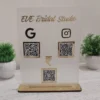 9 Acrylic QR Standee with 3 QR Codes | Multi-Platform QR Display | SuperCards India