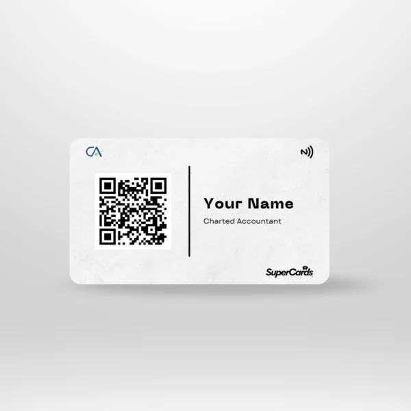 CA Professional Card - 2 SuperCards NFC Digital Business Card for Chartered Accountants & CA Firms